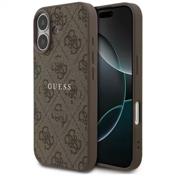 Guess 4G Ring Classic Logo MagSafe futrola za iPhone 17 - smeđa