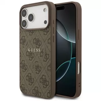Guess 4G Ring Classic Logo MagSafe futrola za iPhone 17 Pro Max (smeđa)