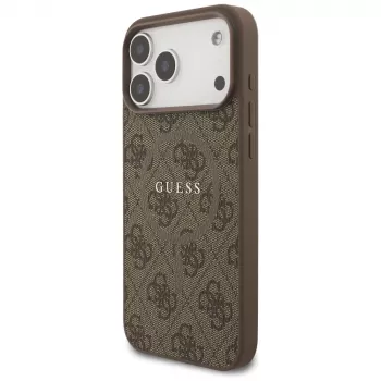 Guess 4G Ring Classic Logo MagSafe futrola za iPhone 17 Pro Max (smeđa)