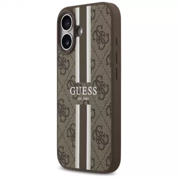Guess 4G Printed Stripes MagSafe futrola za iPhone 17 (smeđa)