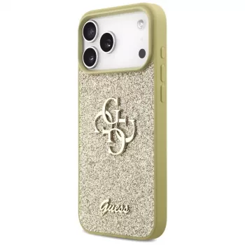 Guess Fixed Glitter Big 4G futrola za iPhone 17 Pro Max (zlatna)