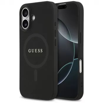 Guess Saffiano Classic Logo MagSafe futrola za iPhone 17 crna