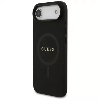 Guess Saffiano Classic Logo MagSafe futrola za iPhone Air, crna