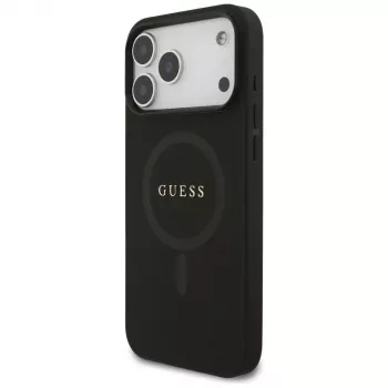 Guess Saffiano Classic Logo MagSafe futrola za iPhone 17 Pro Max crna