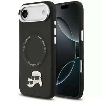 KARL LAGERFELD Karl & Choupette Pins MagSafe futrola za iPhone Air, crna
