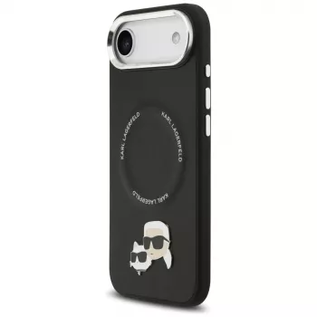 KARL LAGERFELD Karl & Choupette Pins MagSafe futrola za iPhone Air, crna