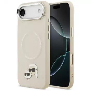 KARL LAGERFELD Karl & Choupette Pins MagSafe futrola za Apple iPhone Air - bež
