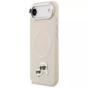 KARL LAGERFELD Karl & Choupette Pins MagSafe futrola za Apple iPhone Air - bež