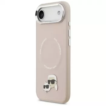 KARL LAGERFELD Karl & Choupette Pins MagSafe futrola za iPhone Air ružičasta