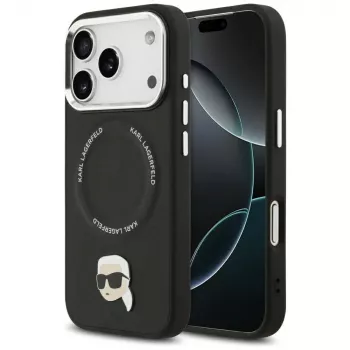 KARL LAGERFELD Karl Pin MagSafe futrola za Apple iPhone 17 Pro - crna