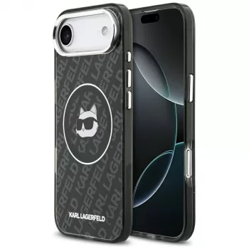 Karl Lagerfeld IML Choupette Head Logo MagSafe futrola za Apple iPhone Air – crna