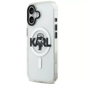 KARL LAGERFELD IML Karl Sketch Logo MagSafe futrola za Apple iPhone 17 prozirna