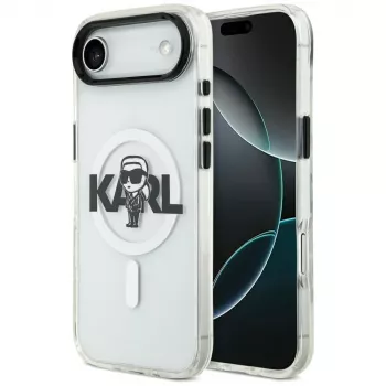 Karl Lagerfeld IML Karl Sketch Logo MagSafe futrola za iPhone Air, prozirna
