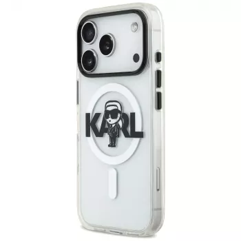 KARL LAGERFELD IML Karl Sketch Logo MagSafe futrola za iPhone 17 Pro prozirna
