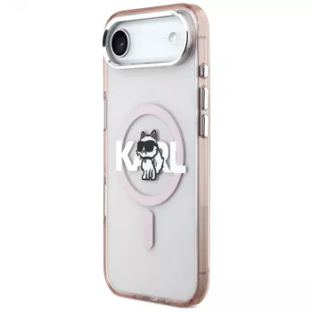 Karl Lagerfeld IML Choupette Sketch Logo MagSafe futrola za iPhone Air ružičasta