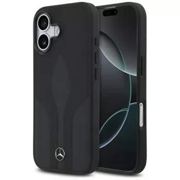 Mercedes Leather The Move MagSafe futrola za iPhone 17 crna