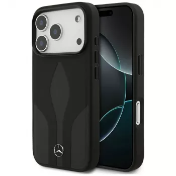 Mercedes Leather The Move MagSafe futrola za iPhone 17 Pro crna