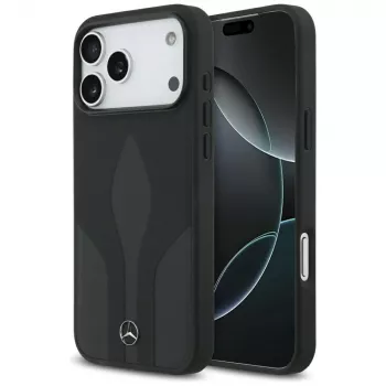 Mercedes Leather The Move MagSafe futrola za iPhone 17 Pro Max crna