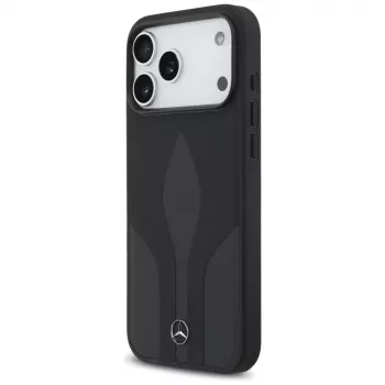 Mercedes Leather The Move MagSafe futrola za iPhone 17 Pro Max crna