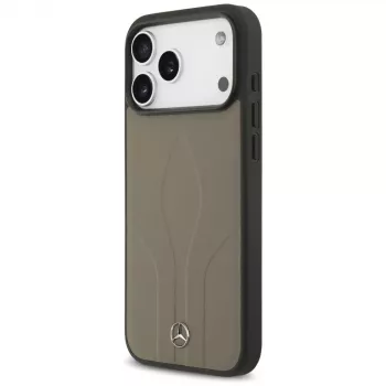 Mercedes Leather The Move MagSafe futrola za iPhone 17 Pro Max taupe