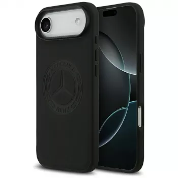 Mercedes kožna futrola Vintage Logo MagSafe za iPhone Air crna