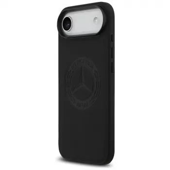 Mercedes kožna futrola Vintage Logo MagSafe za iPhone Air crna