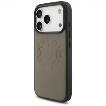 Mercedes kožna futrola s Vintage logom i MagSafe za iPhone 17 Pro taupe