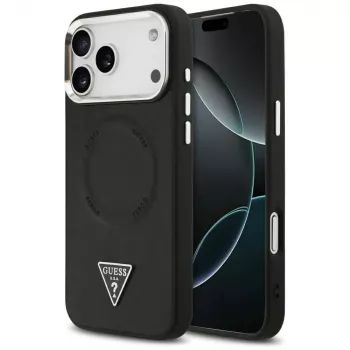 Guess Triangle Logo MagSafe futrola za Apple iPhone 17 Pro (crna)
