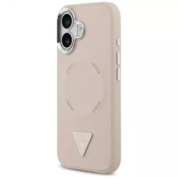 Guess Triangle Logo MagSafe futrola za iPhone 17 (ružičasta)