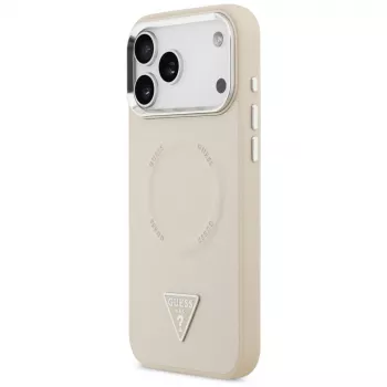 Guess Triangle Logo MagSafe futrola za Apple iPhone 17 Pro - bež