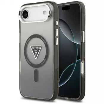 Guess IML Gradient Triangle Logo MagSafe futrola za iPhone Air crna