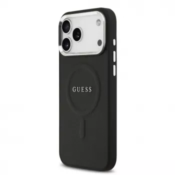 Guess Classic Logo MagSafe futrola za iPhone 17 Pro Max crna