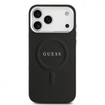 Guess Classic Logo MagSafe futrola za iPhone 17 Pro Max crna