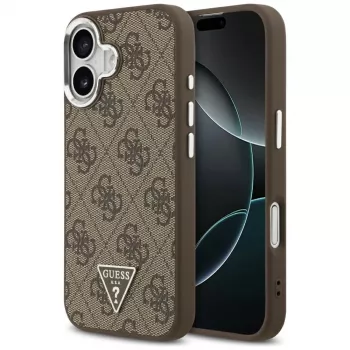Guess 4G Triangle Logo MagSafe futrola za iPhone 17 (smeđa)