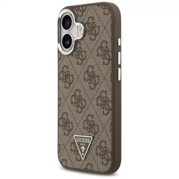 Guess 4G Triangle Logo MagSafe futrola za iPhone 17 (smeđa)