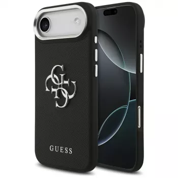 Guess Grained Big 4G Classic Logo futrola za iPhone Air – crna