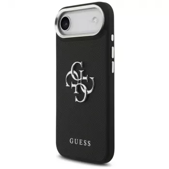 Guess Grained Big 4G Classic Logo futrola za iPhone Air – crna