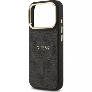 Guess 4G PU Classic Logo MagSafe stražnja futrola za Apple iPhone 17 Pro, crna