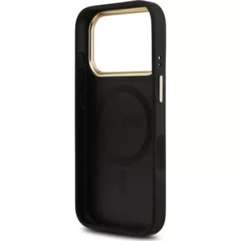 Guess 4G PU Classic Logo MagSafe stražnja futrola za Apple iPhone 17 Pro, crna