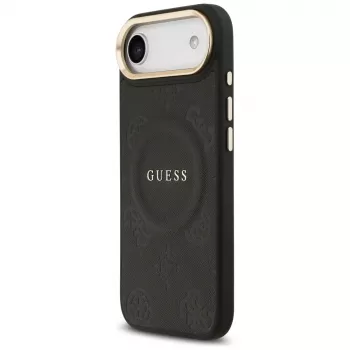 Guess Peony Hot Stamp MagSafe futrola za iPhone Air, crna