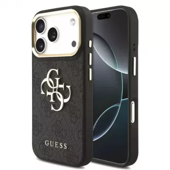 Guess 4G Big 4G Classic Logo futrola za iPhone 17 Pro Max (crno-zlatna)