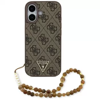 Guess 4G Strap Triangle Logo futrola MagSafe za iPhone 17, smeđa