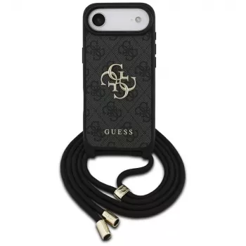 Guess 4G Big Logo Cord Strap Crossbody futrola za iPhone Air, crna