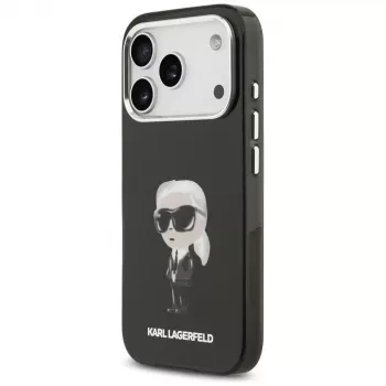 Karl Lagerfeld IML Aquarelle Karl & Logo MagSafe futrola za iPhone 17 Pro (crna)