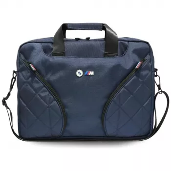 BMW nylon torba za prijenosno računalo s metalnim logotipom, mornarsko plava, 16 inch