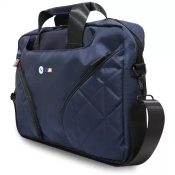 BMW nylon torba za prijenosno računalo s metalnim logotipom, mornarsko plava, 16 inch