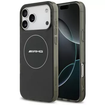 Mercedes AMG dvoslojna prozirna Smoked MagSafe futrola za iPhone 17 Pro Max crna