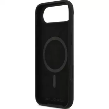 KARL LAGERFELD silikonska Karl & Choupette Ring MagSafe futrola za Apple iPhone Air - crna
