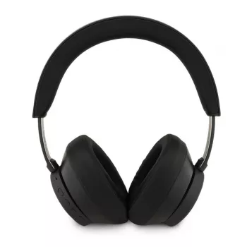 Guess Bluetooth over-ear slušalice ENC Saffiano Triangle Logo crne