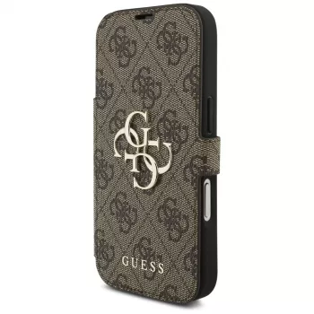 Guess Book 4G Metal Logo futrola za Apple iPhone 17 Pro, smeđa